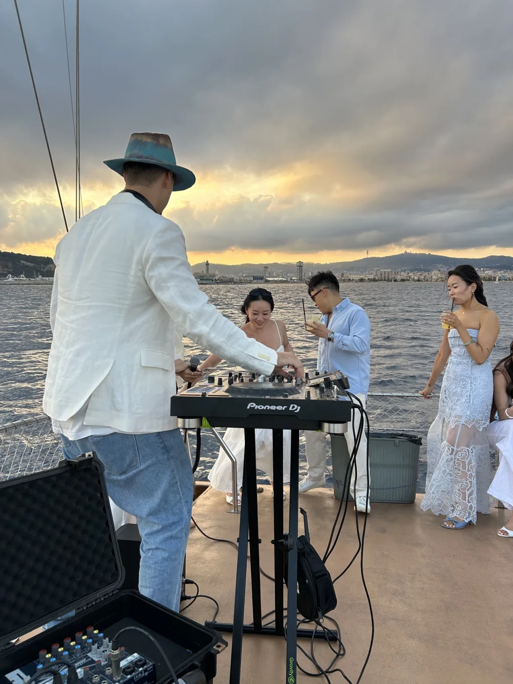 DJ at an outdoor celebration
