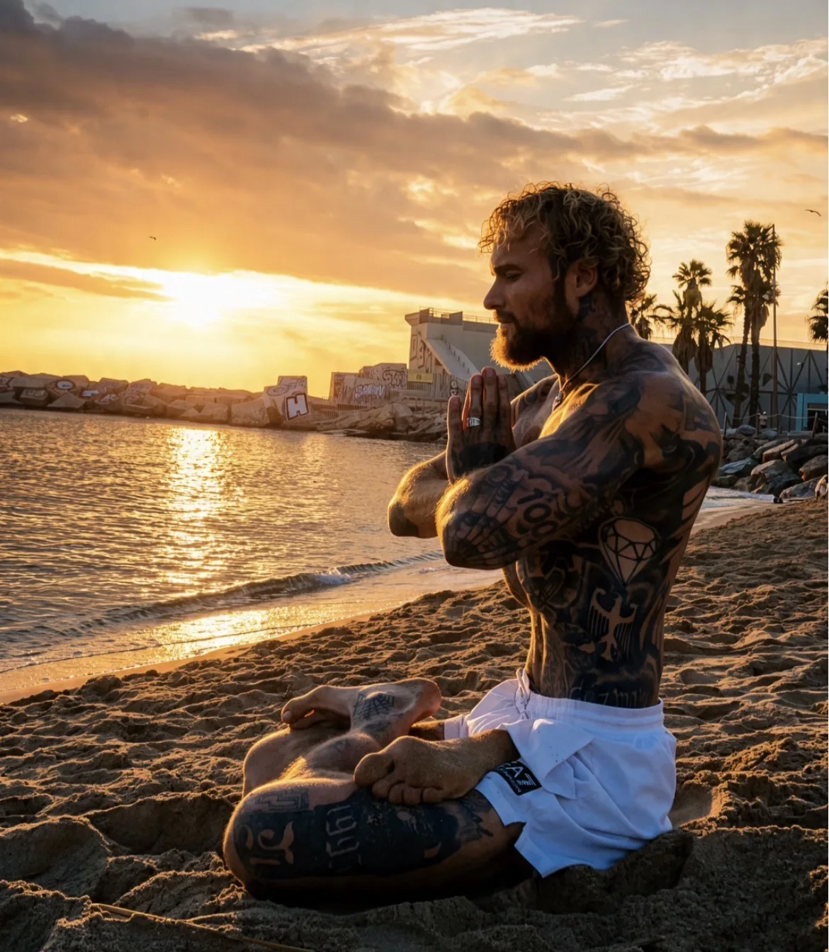 Portrait at sunset