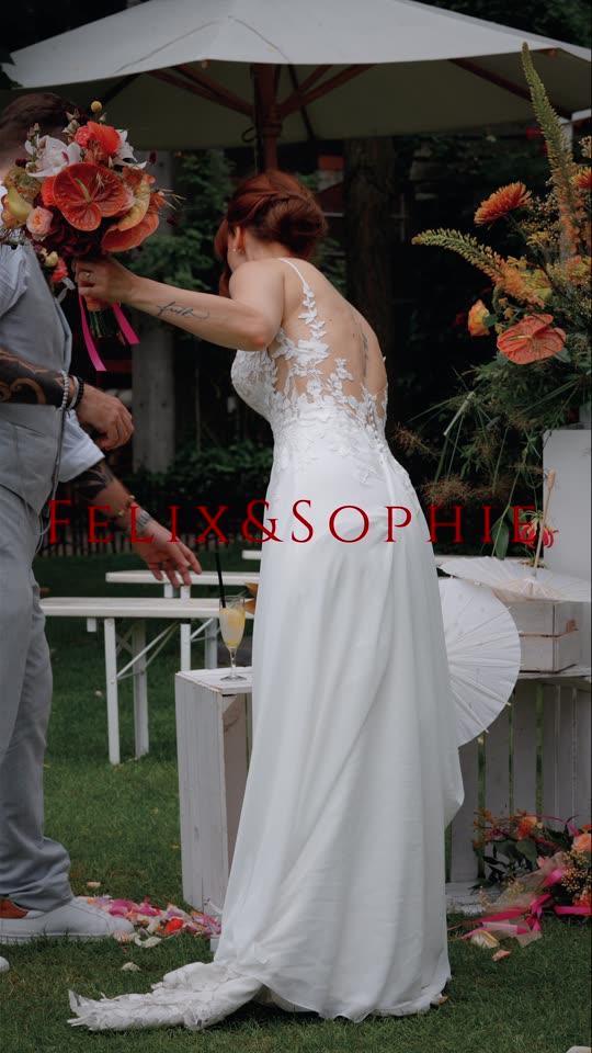 Wedding film with wedding gown